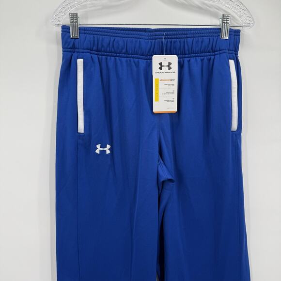 Under Armour Pants Womens Small Blue AllSeasonGear Loose Zip Hem Athletic Track - Picture 2 of 15